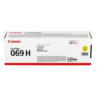 Canon originální toner 069YH, yellow, 5500str., 5095C002, high capacity, Canon MF752Cdw, 754Cdw, LBP673Cdw, O
