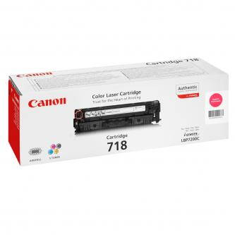Canon originální toner CRG718, magenta, 2900str., 2660B002, 2660B011, Canon LBP-7200Cdn, O