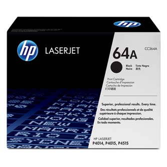 HP originální toner CC364A, black, 10000str., HP 64A, HP LaserJet P4014, 4015, 4515, O