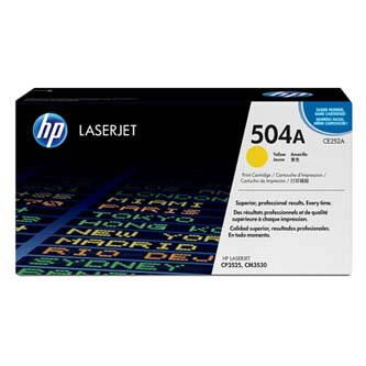 HP originální toner CE252A, yellow, 7000str., HP 504A, HP Color LaserJet CP3525, O