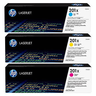 HP originální toner CF253XM, CMY, 6900 (3x2300)str., HP 201X, HP Color LaserJet MFP M277, Pro M252, M274, 3ks, O