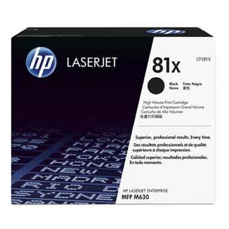 HP originální toner CF281X, black, 25000str., HP 81X, HP LaserJet Enterprise Flow M630z, M630dn, M630f, M63, O