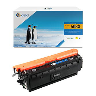 G&G kompatibilní toner s CF362X, yellow, 9500str., NT-PH362XY, HP 508X, high capacity, pro HP Color LaserJet Enterprise M552dn,M55