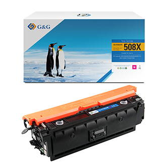 G&G kompatibilní toner s CF363X, magenta, 9500str., NT-PH363XM, HP 508X, high capacity, pro HP Color LaserJet Enterprise M552dn,M5