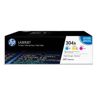 HP originální toner CF372AM, CMY, 8400 (3x2800)str., HP 304A, HP Color LaserJet CM2320fxi, CM2320n, CM2320nf, CP202, 3x900g, 3ks,
