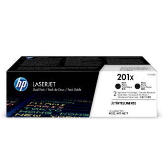 HP originální toner CF400XD, black, 5600 (2x2800)str., HP 201X, HP Color LaserJet MFP M277, Pro M252, M274, dual pack, 2x770g, O