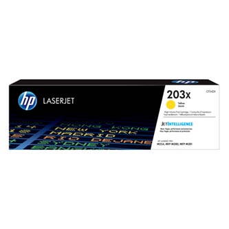 HP originální toner CF542X, yellow, 2500str., HP 203X, high capacity, HP Color LaserJet Pro M254dw, nw, M280nw, O