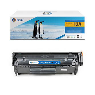 G&G kompatibilní toner s HP Q2612A, Canon CRG303, CRG104, CRG703, FX10, CRG, NT-PH2612U, HP 12A, black, 2000str.