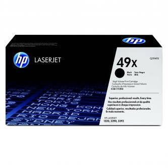 HP originální toner Q5949X, black, 6000str., HP 49X, high capacity, HP LaserJet 1320, 3390, 3392, O