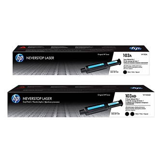 HP originální Neverstop Toner Reload Kit W1103AD, black, 5000 (2x2500)str., HP 103AD, HP Neverstop Laser MFP 1200, Neverstop Laser