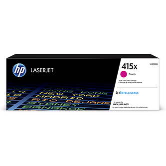 HP originální toner W2033X, magenta, 6000str., HP 415X, high capacity, HP Color LaserJet Pro M454, MFP M479, O