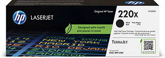 HP originální toner W2200X, HP 220X, black, 7500str., high capacity, HP Color LaserJet Pro MFP 4301, MFP 4303