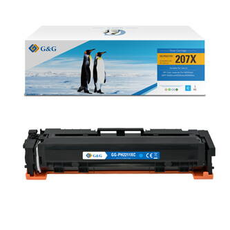 G&G kompatibilní toner s W2211X, cyan, 2450str., NT-PH2211XC, HP 207X, pro HP Color LaserJet Pro M255, MFP M282, M283, N