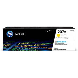 HP originální toner W2212X, yellow, 2450str., HP 207X, HP Color LaserJet Pro M255, MFP M282, M283, O