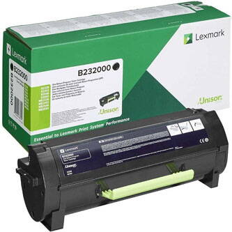 Lexmark originální toner B232000, black, 3000str., return, Lexmark B2442, B2546, B2650, B2338, O