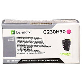 Lexmark originální toner C230H30, magenta, 2300str., high capacity, Lexmark C2325dw,MC2325adw, O