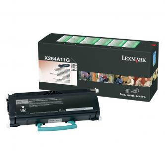 Lexmark originální toner X264A11G, black, 3500str., return, Lexmark X264, X363, X364