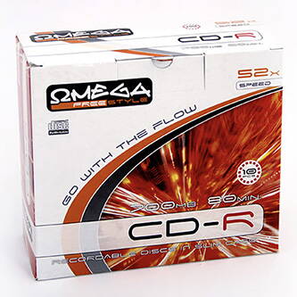 Platinet CD-R, OFS, sada 10ks, 700MB, 52x, pro archivaci dat