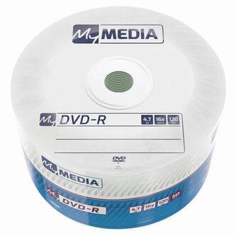 MyMedia DVD-R, 69200, 4.7GB, 16x, wrap, 50-pack, bez možnosti potisku, 12cm, pro archivaci dat