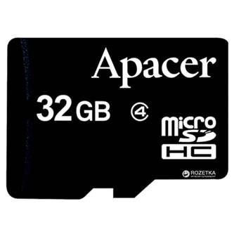Apacer paměťová karta Secure Digital, 32GB, micro SDHC, AP32GMCSH4-RA, Class 4, bez adaptéru