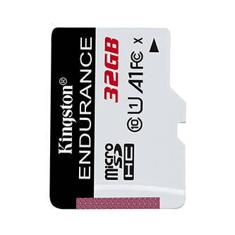 Kingston paměťová karta High-Endurance, 32GB, micro SDHC, SDCE/32GB, UHS-I U1 (Class 10), bez adaptéru, A1