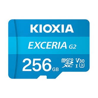 Kioxia Paměťová karta Exceria (M203), 256GB, microSDXC, LMEX2L256GG2, UHS-I U1 (Class 10), DOPRODEJ