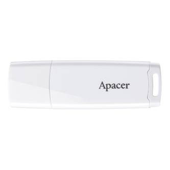 Apacer USB flash disk, USB 2.0, 16GB, AH336, bílý, AP16GAH336W-1, USB A, s krytkou