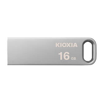 Kioxia USB flash disk, USB 3.0, 16GB, Biwako U366, Biwako U366, stříbrný, LU366S016GG4, USB A