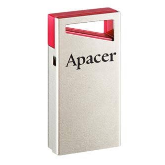 Apacer USB flash disk, 2.0, 32GB, AH112, stříbrný, červený, AP32GAH112R-1