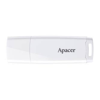 Apacer USB flash disk, USB 2.0, 64GB, AH336, bílý, AP64GAH336W-1, USB A, s krytkou