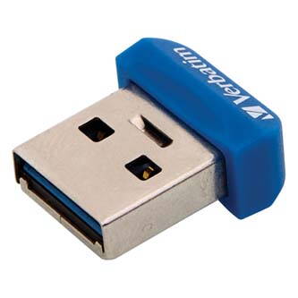 Verbatim USB flash disk, USB 3.0 (3.2 Gen 1), 64GB, Nano, Store N Stay, modrý, 98711, USB A