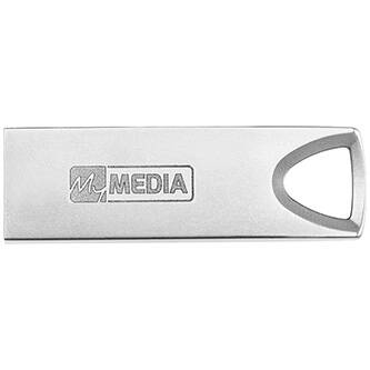 MyMedia USB flash disk, USB 3.2, 64GB, MyAlu, stříbrný, 69277, USB A