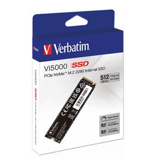 Interní disk SSD Verbatim interní NVMe, 512GB, Vi5000 M.2, 31825, 5000 MB/s-R, 2500 MB/s-W