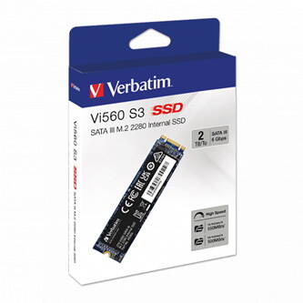 SSD Interní Verbatim Vi560, 49365, 2000GB, černý, 550 MB/s-R, SATA III, 500 MB/s-W