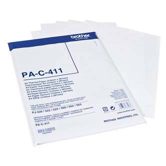 Brother Thermal Paper, termo papír, bílý, A4, 100 ks, PAC411, termosublimační