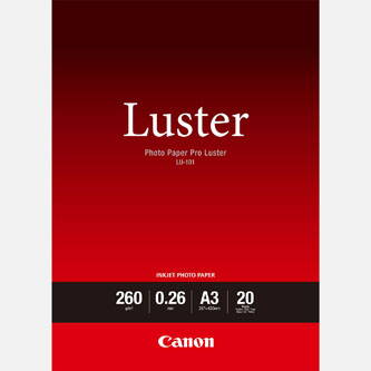 Canon LU-101 Photo Paper, foto papír, lesklý, bílý, A3, 260 g/m2, 20 ks, 6211B007, inkoustový