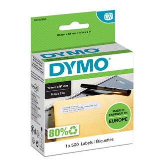 Dymo papírové štítky 51mm x 19mm, bílé, multifunkční, 500 ks, 11355, S0722550