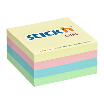 Blok samolepicí, 76 x 76mm, mix, cena za 1ks, Hopax, DOPRODEJ