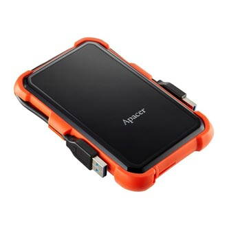 Apacer externí pevný disk, AC630, 2.5", USB 3.0 (3.2 Gen 1), 1TB, AP1TBAC630T-1, oranžový