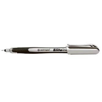 Centropen, liner 4721, černý, 10ks, 0.3mm, jemný plastový hrot v kovové objímce, cena za 1ks