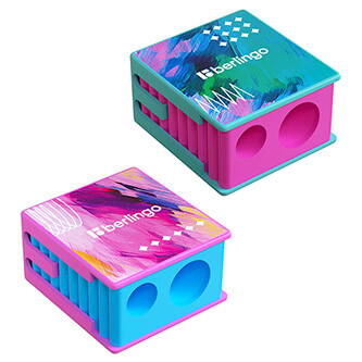 Berlingo, ořezávátko dvojité Collision XS, color, 18ks