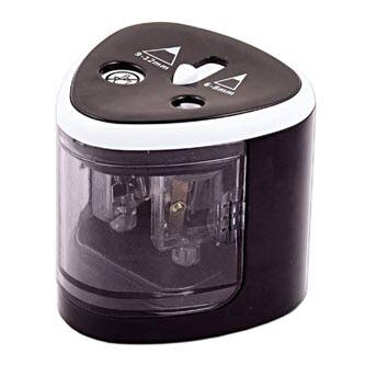 Ořezávátko elektrické, černé, pro silnou i tenkou tužku, Peach