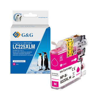 G&G kompatibilní ink s LC-225XLM, magenta, 1200str., NP-B-0225XLM, pro Brother MFC-J4420DW, MFC-J4620DW