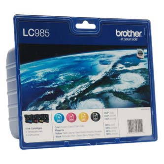 Brother originální ink LC-985VALBP, CMYK, 300str., Brother DCP-J125, J315W, J515W