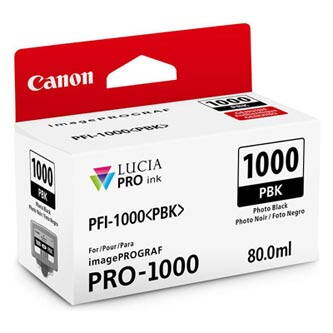 Canon originální ink 0546C001, photo black, 2205str., 80ml, PFI-1000PBK, Canon imagePROGRAF PRO-1000