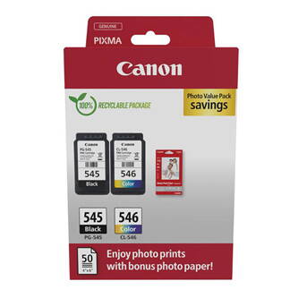 Canon originální ink PG-545/CL-546, 8287B008, black/color, 2x180str., 1x8, 1x9ml, 2-pack