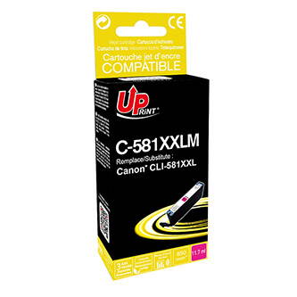 UPrint kompatibilní ink s CLI-581M XXL, magenta, 11,7ml, C-581XXLM, very high capacity, pro Canon PIXMA TR7550, TR8550, TS6150, TS