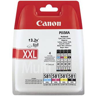 Canon originální ink CLI-581XXL BK/C/M/Y MULTI, 1998C006, CMYK