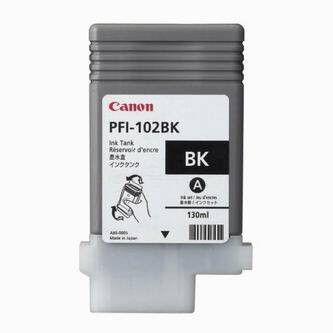 Canon originální ink PFI102BK, black, 130ml, 0895B001, Canon iPF-500, 600, 700, 765