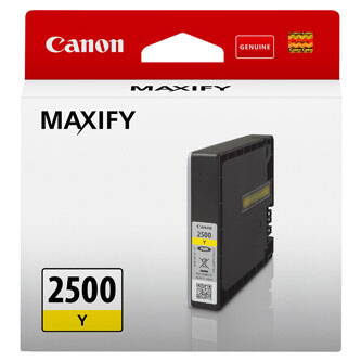 Canon originální ink PGI-2500 Y, yellow, 9.6ml, 9303B001, Canon MAXIFY iB4050,iB4150,MB5050,MB5150,MB5350,MB5450